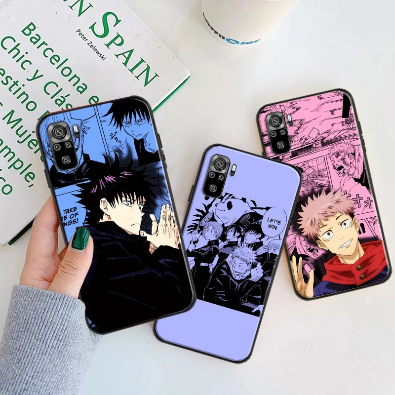

Jujutsu Kaisen Gojou Satoru Luxury Phone Cover For Xiaomi Redmi 9 9i 9AT 9T 9A 9C 10X 4G 5G Note 10T 5G Soft Silicone TPU Case