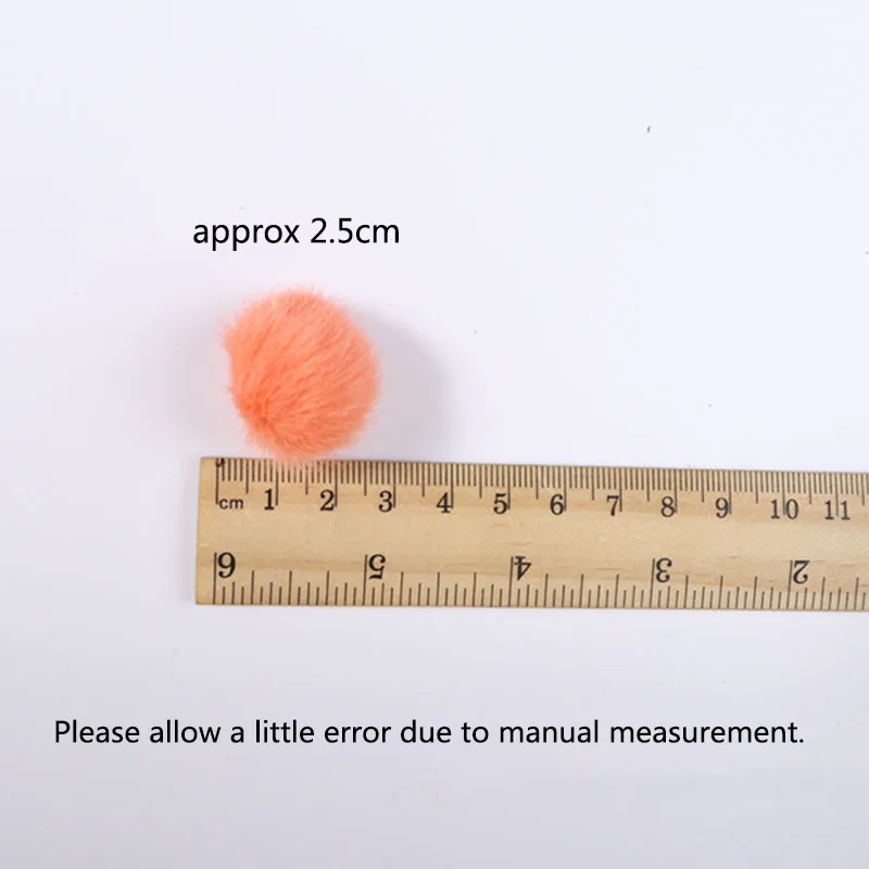 Помпон из искусственного кроличьего меха 25 мм 2 5 см | Дом и сад