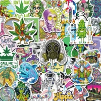 103050pcs funny characters leaves weed smoking stickers for laptop motorcycle skateboard waterproof cool kids sticker decals