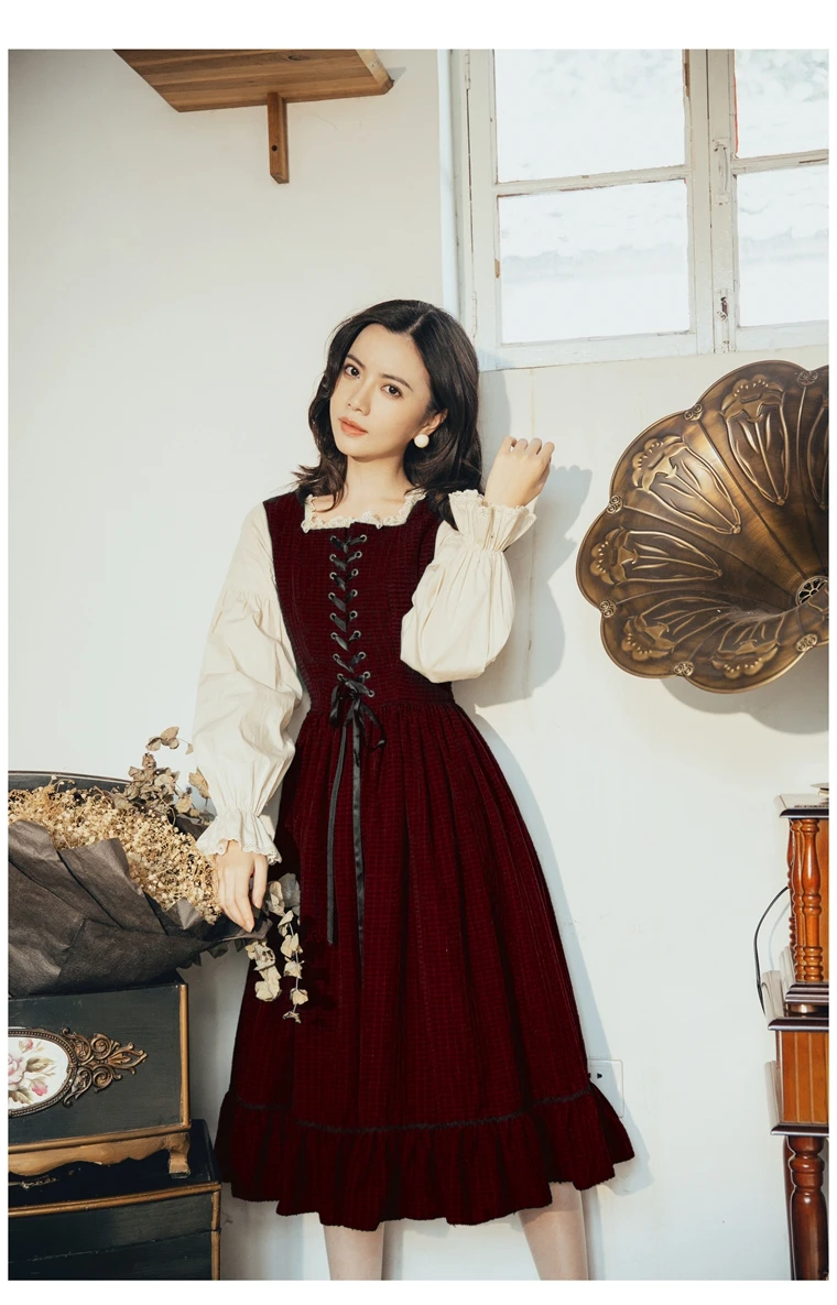 

2019 Autumn Dress New Vintage Dress Fake Two-Piece Slim Dress Long Butterfly Sleeve French Fashion Style Holiday Dress