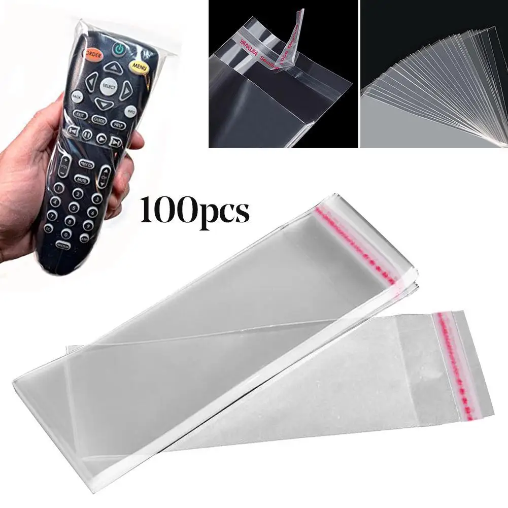 

100Pcs Home Hotel TV Air Condition Remote Control Cover Protection Bag from Germ