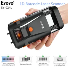 Eyoyo EY-024L1D Back Clip Bluetooth Barcode Scanner Phone Portable Barcode Reader Data Matrix 1D Scanner Windows/Android/ iOS