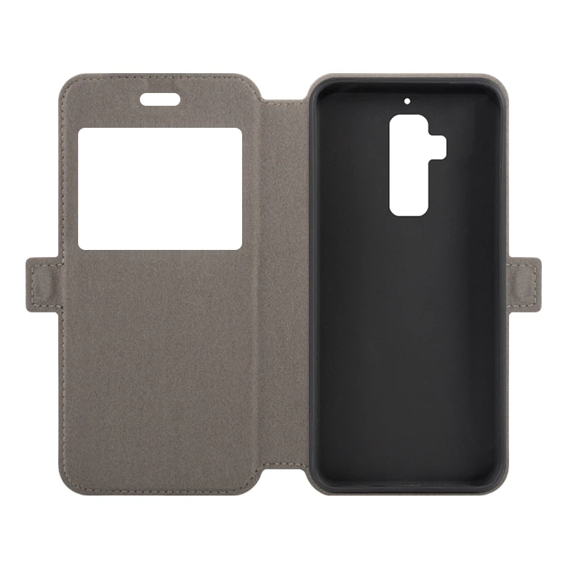 Чехол для телефона из искусственной кожи Homtom S8 флип чехол книги с окошком обзора