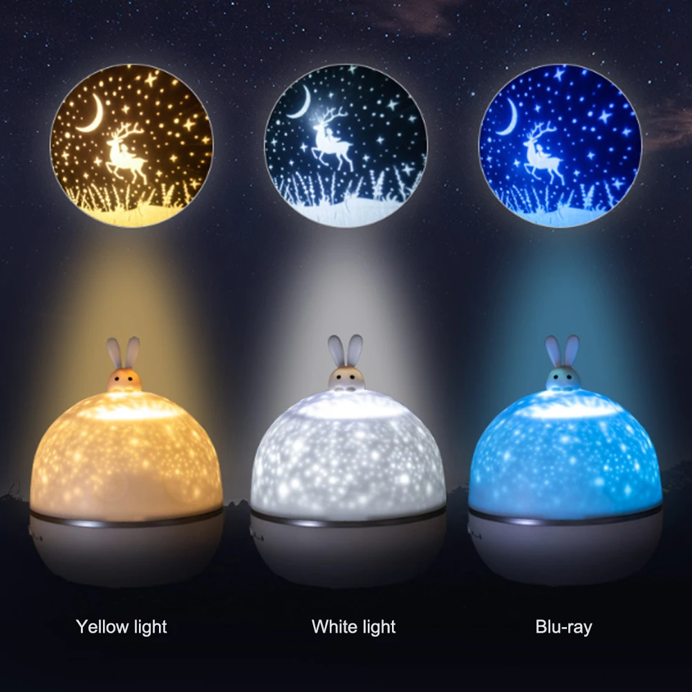 

LED Rechargeable Starry Sky Projector Night Light Universe Colorful Flashing Star Kids Baby Gift for Baby and Kids Rooms 45P