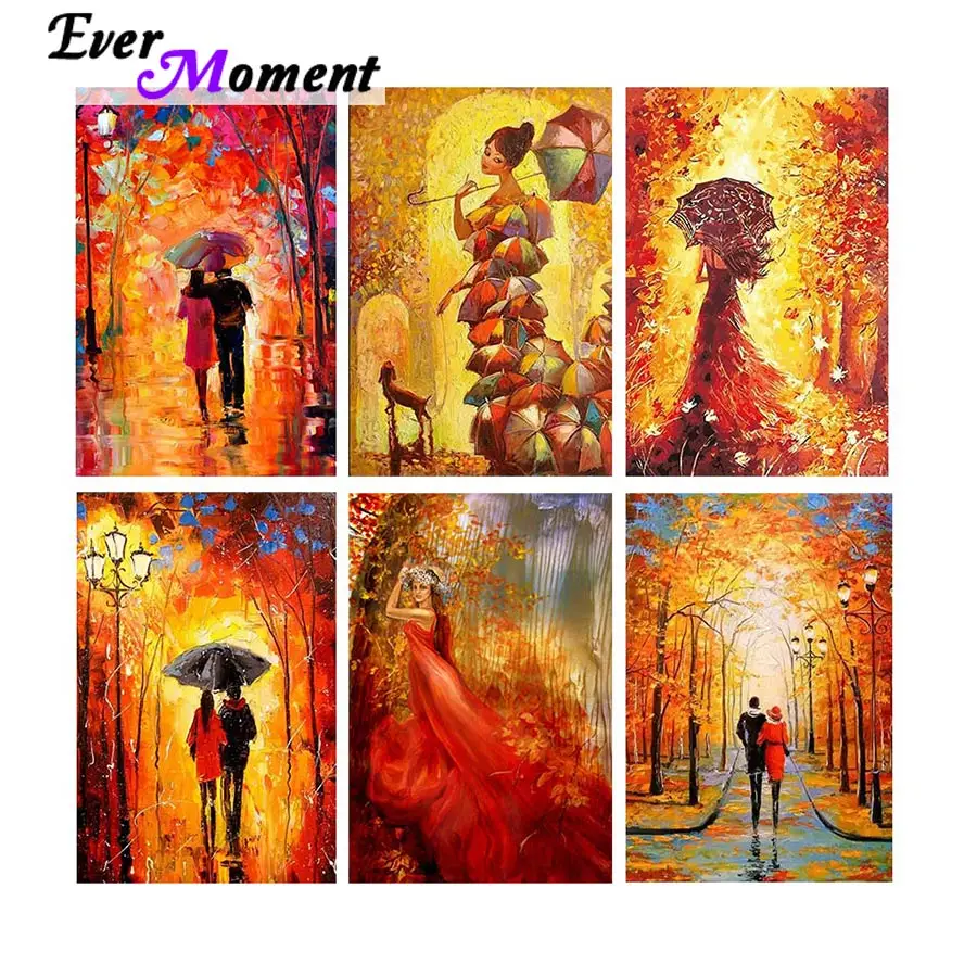 

Когда-нибудь момент алмазов картина пара зонтиков смола камни в форме ромба вышивка Мозаичное Искусство ремесло ручной работы Дрель украше...