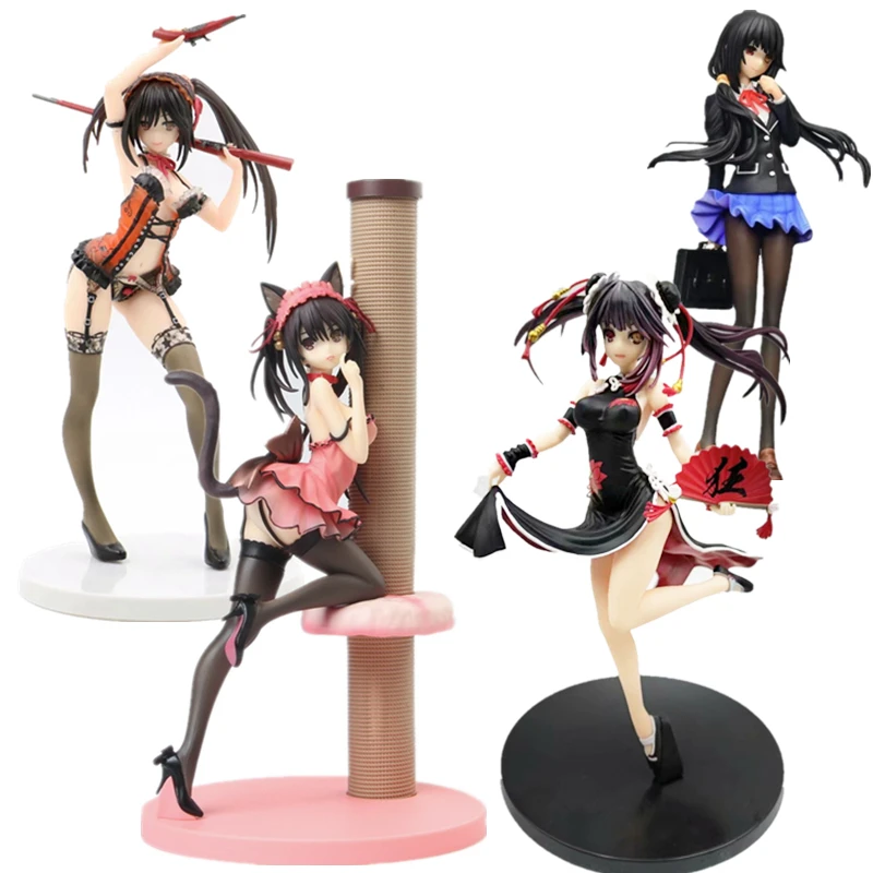 

Экшн-фигурка токисаки Куруми из аниме «свидание и прямая трансляция», милый чонсам, Привлекательные девушки, ПВХ Модель, статуэтка, Коллекц...