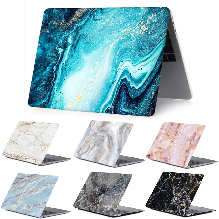 Жесткий чехол из ПВХ для Macbook Pro 13 15 ноутбука A1989 A1990 мраморный Air Retina 11 12 2019|Сумки и