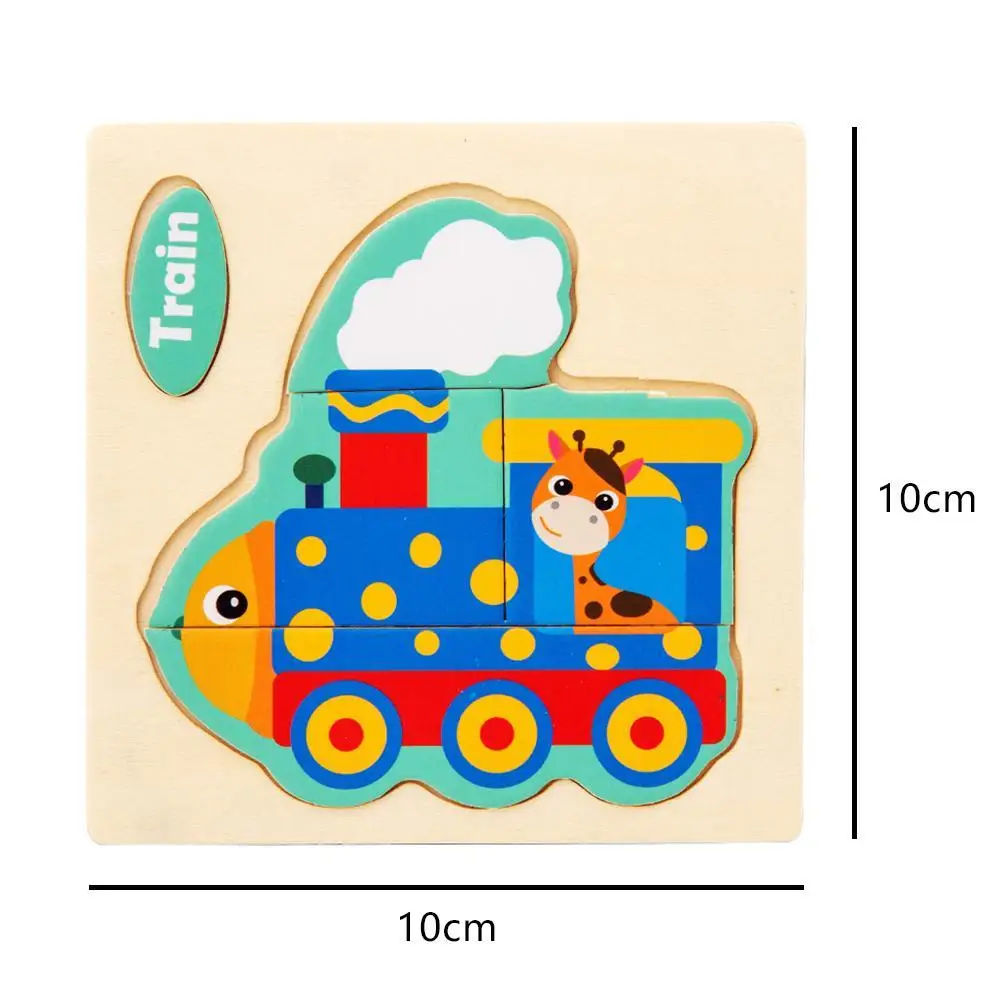 

Baby Toys Wooden 3d Puzzle Tangram Shapes Learning Toys For Children Intelligence Animal Cartoon Educational Jigsaw Puzzle W5F7
