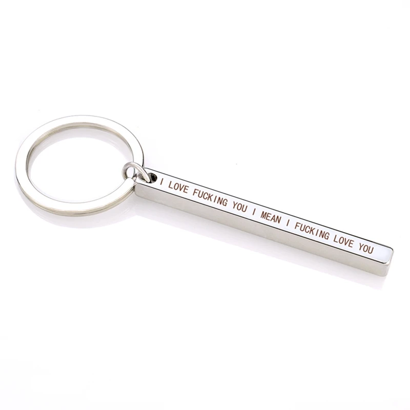 Брелок с гравировкой &quotDRIVE SAFE потому что я люблю тебя&quot металлический