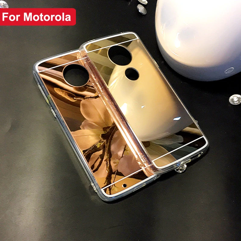 Мягкий зеркальный чехол для Motorola Moto G5 G6 Plus G4 Play E5 из ТПУ телефона s |