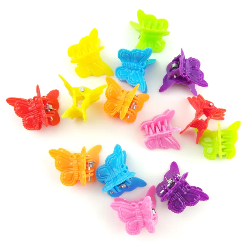 

100PCS Butterfly Clips Beauty Tools Assorted Color Beautiful Butterfly Hair Clips For Girls Women Hair Styling Accessories