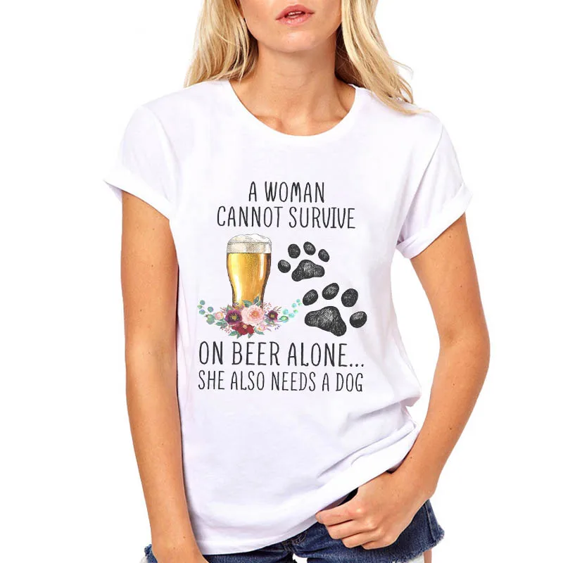 Женская футболка с принтом собачьей лапы Never Walk Alone Повседневная забавная для