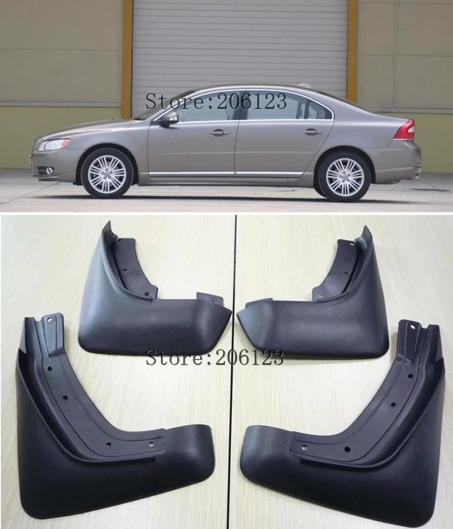 Комплект литых автомобильных брызговиков для VOLVO S80 2007-2016 брызговики