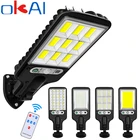 Уличная лампа на солнечной батарее, водонепроницаемый светильник с 3 светильник Мами освещения, с датчиком движения, светильник сада, патио, дорожек, двора