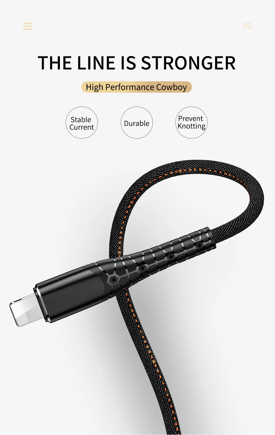 Рок-н-USB кабель для телефона для iPhone X, 8, 7, быстрый зарядный кабель в ковбойском стиле, для зарядки и передачи данных кабель для передачи данных для iPad usb-шнур