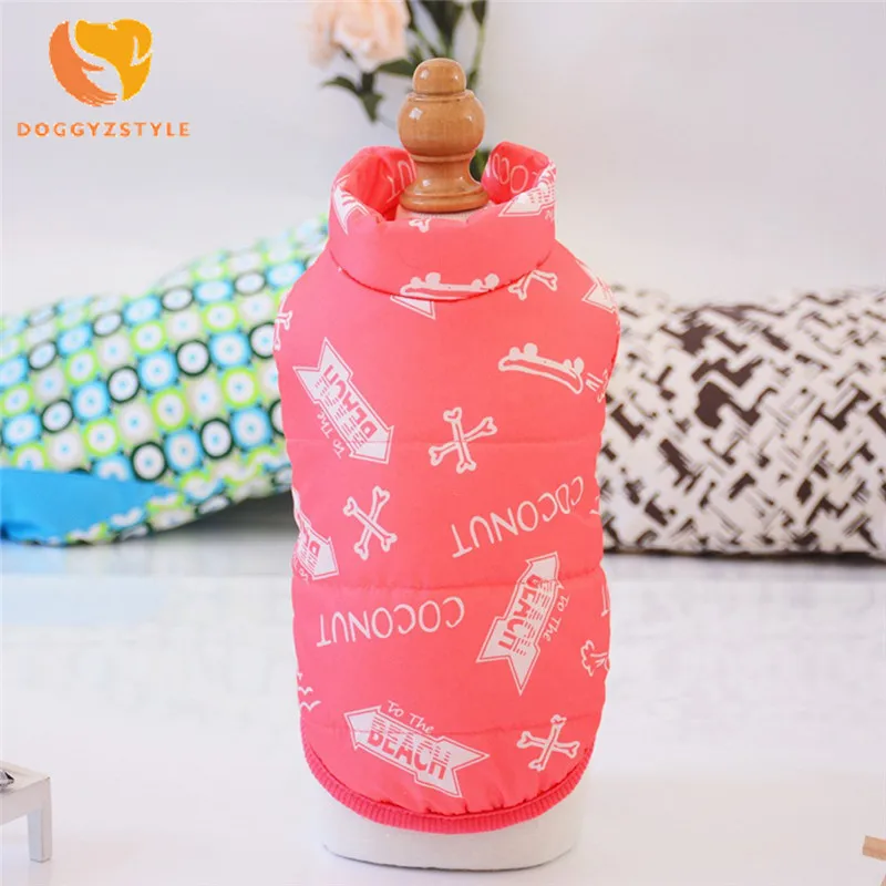 Зимние теплые жилеты для маленьких собак осенняя куртка дизайнерская хлопковая