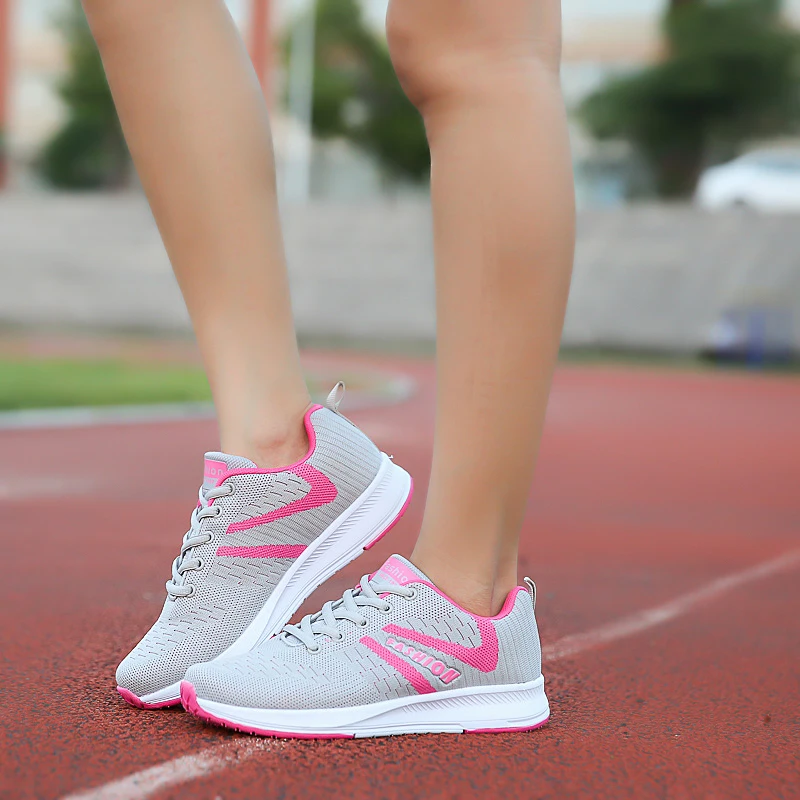 

BALENC Women Sneakers Outdoor Running Shoes Sports Shoes Mesh Light Bottom Casual Shoes 2020 Summer Ladies Shoes Size 35-40