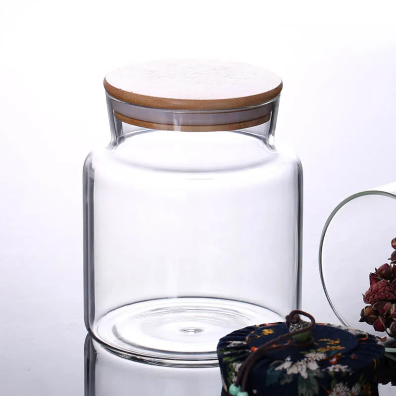 Герметичная квадратная Замочная круглая стеклянная банка лимонная медовая