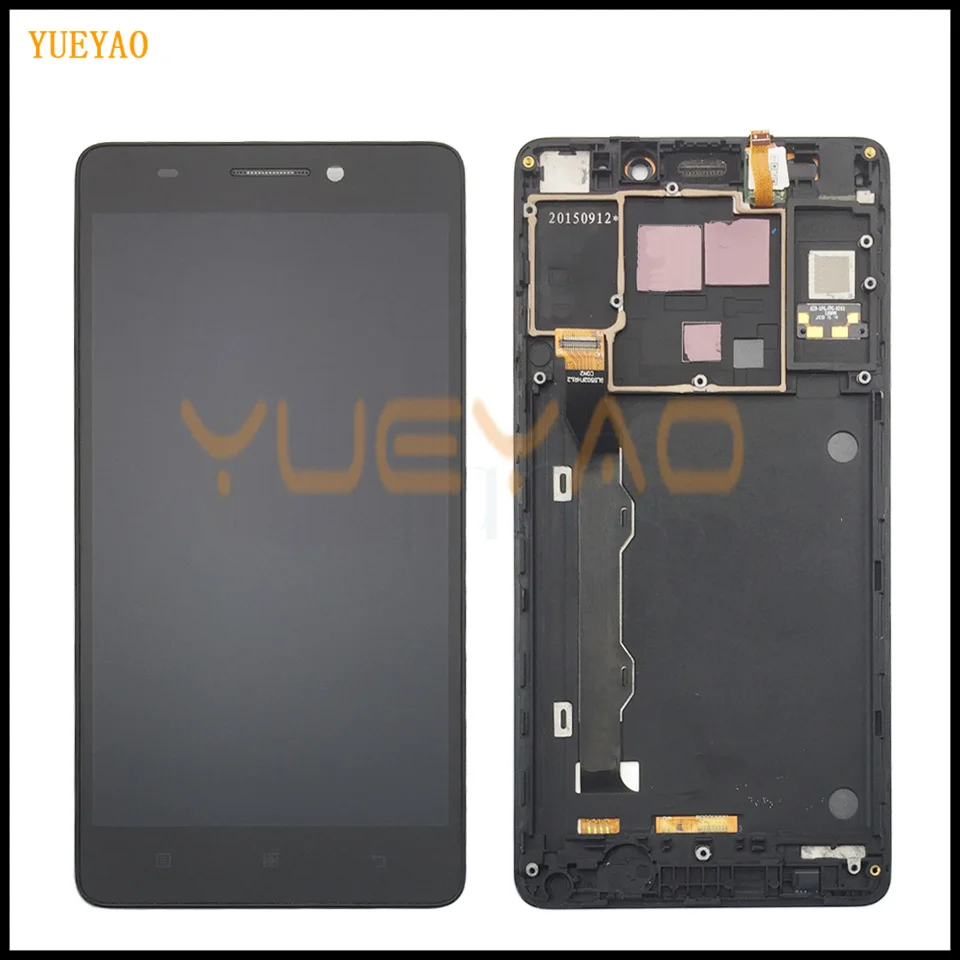 K50 t5 K3 Note K50a40 ЖК дисплей сенсорный экран в сборе с рамкой для Lenovo t3s Запасные