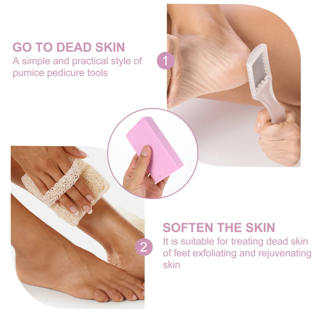 

10pcs Double Side PU Pedicure Stone Dead Hard Skin Callus Scrubber Remover Tool