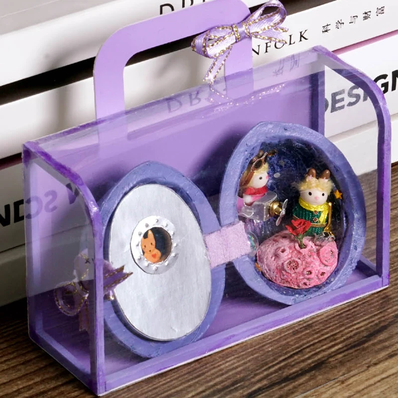 CUTEBEE mucineca для дома miniatura DIY Mujer с muebles de casa de madera de juguetes para los nivienos de vacaciones Z009 - Цвет: R05