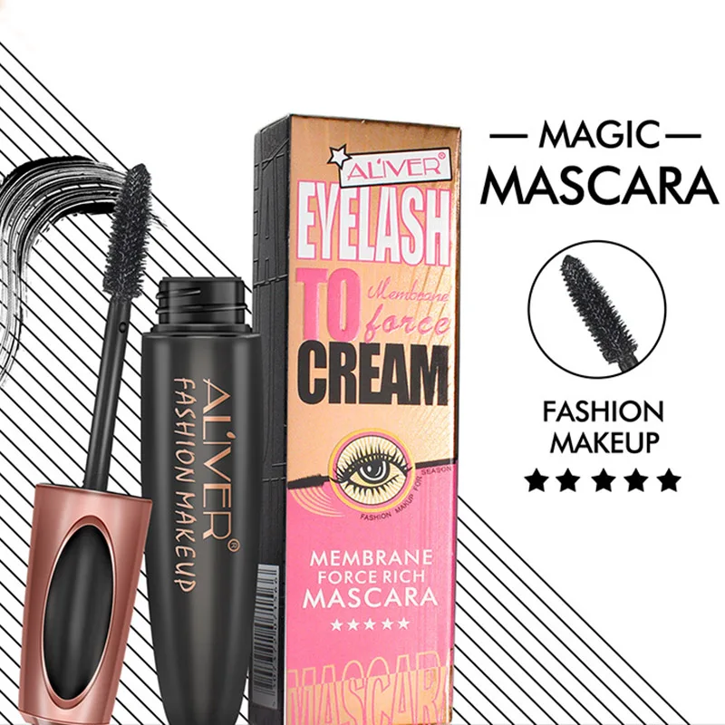 Тушь для ресниц 4D шелковое волокно Водонепроницаемый Объем длительные ресницы