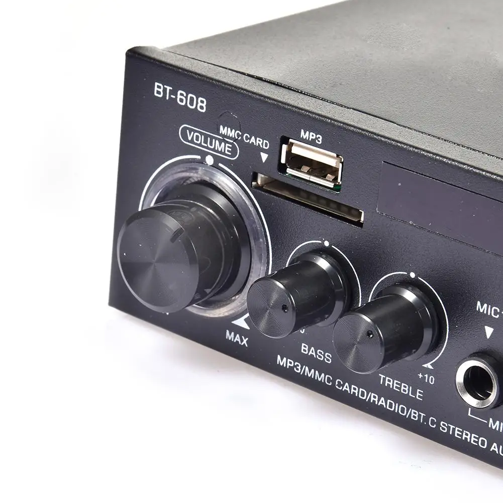 Автомобильный усилитель беспроводной Bluetooth Hi Fi музыкальный стерео аудио USB FM