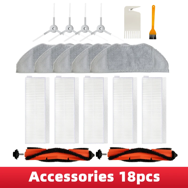 

Main Brush Hepa Filter Rag Cloth Accessories for Xiaomi Mi Robot Vacuum-Mop Essential Mijia G1 Cleaner Spare Parts Skv4136gl