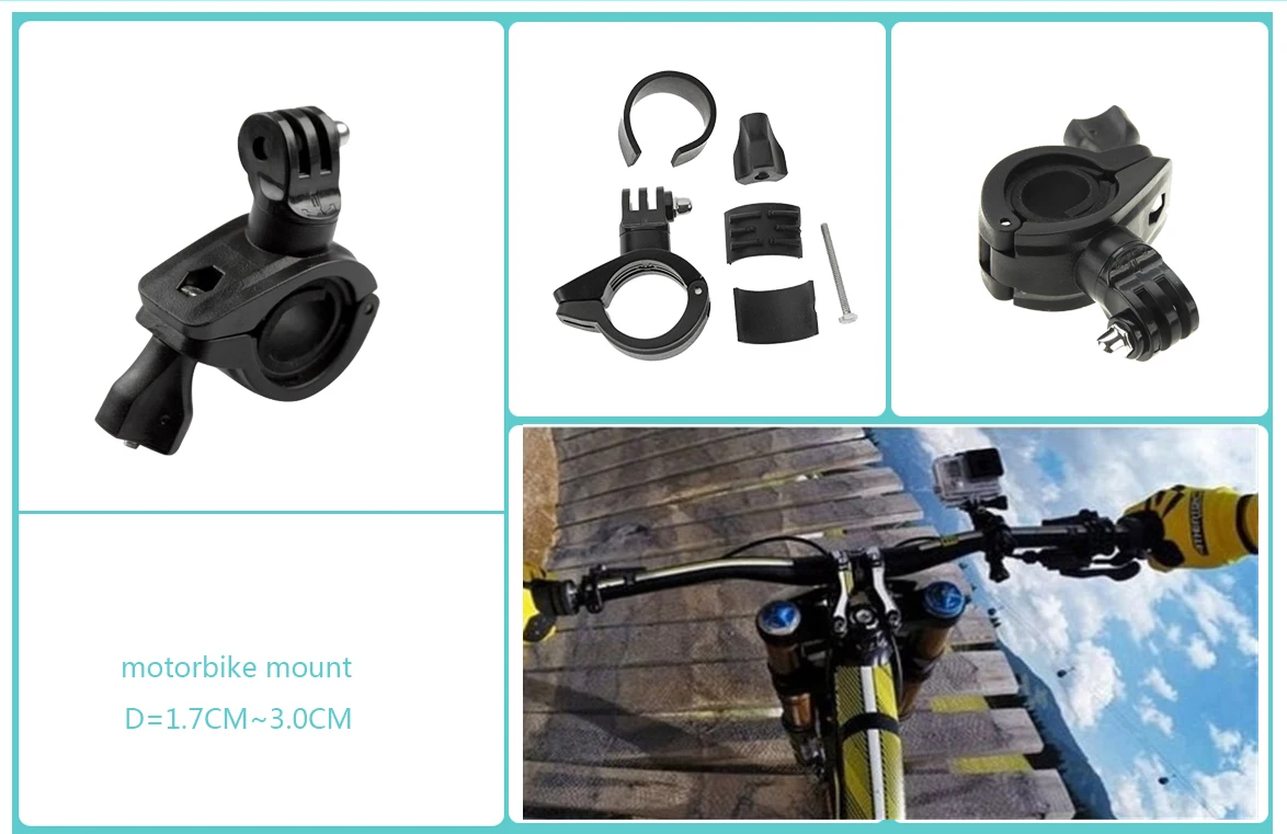 Автомобильная присоска для GoPro 8 Bike/Car/Gooseneck крепление для GoPro Hero 8 аксессуары для экшн-камеры