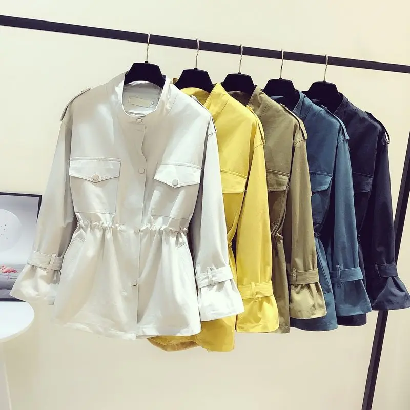 Ветровка женская повседневная с карманами куртка на молнии в стиле Харадзюку