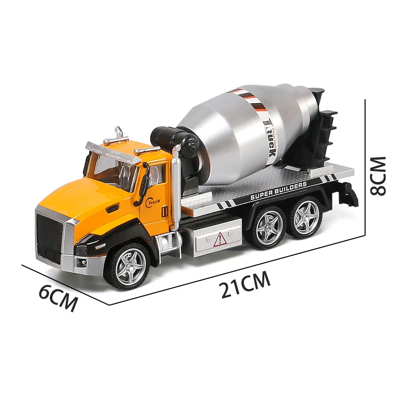 Mixer car 1:42 весы инженерные автомобильные модельные листы игрушечные транспортные средства сплав авто с откатными колесами звук и свет автомобиля игрушки рождественские подарки - Цвет: Mixer car