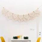 Богемные баннеры макраме, настенный подвесной гобелен, художественные украшения на стену, желтые бусины, кисточки, Шикарный декор в стиле бохо, украшение для дома в комнате