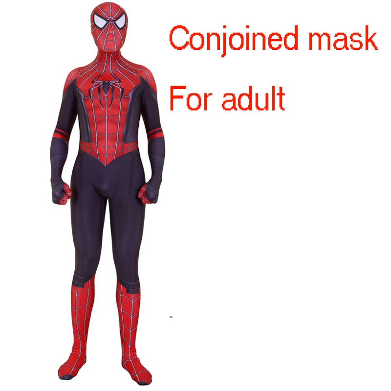 For adult Костюм для косплея «вдали от дома», гибридный костюм Raimi Spider, маска, боди Zentai, Комбинезоны на Хэллоуин для детей, взрослых мужчин - Цвет: For adult