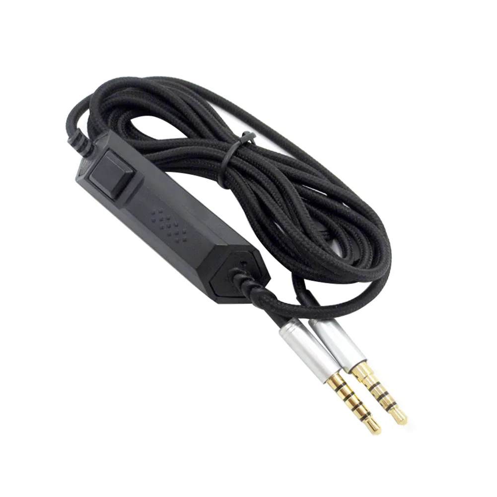 ПК стабильная Медь аудио игровая гарнитура прочный встроенный Mute Aux кабель