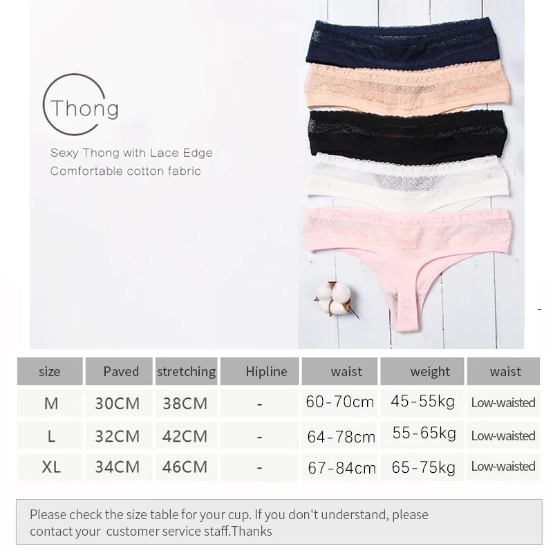 

New Women Underwear Lingerie Sexy Cotton Panties for Women String Thongs Solid Seamless G-String Briefs Panties Underwear