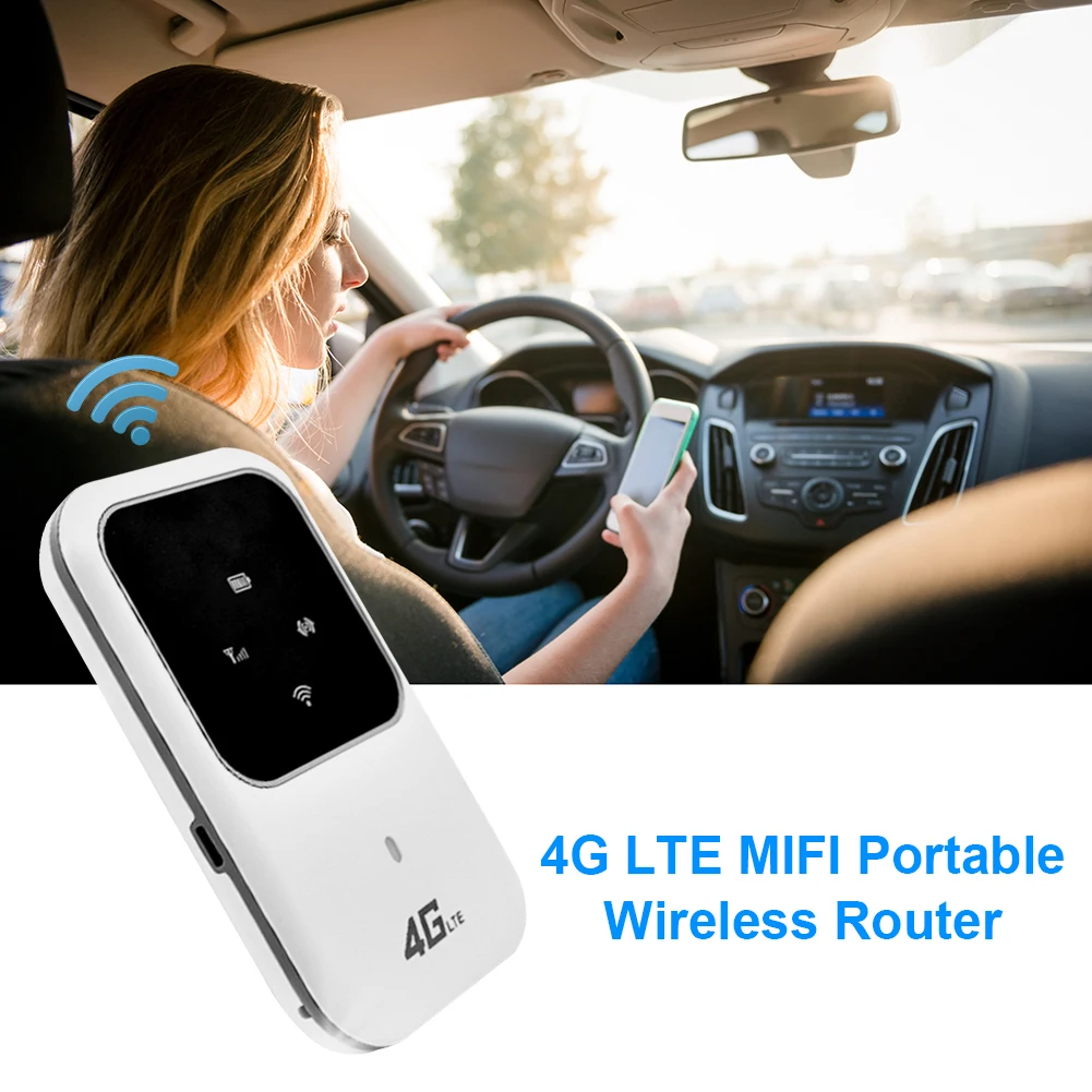 4G LTE Routers Portable Car Mobile Pocket 2.4G Wireless Router 100Mbps Hotspot SIM 4G-FDD WiFi Modem 802.11 b/g/n images - 6
