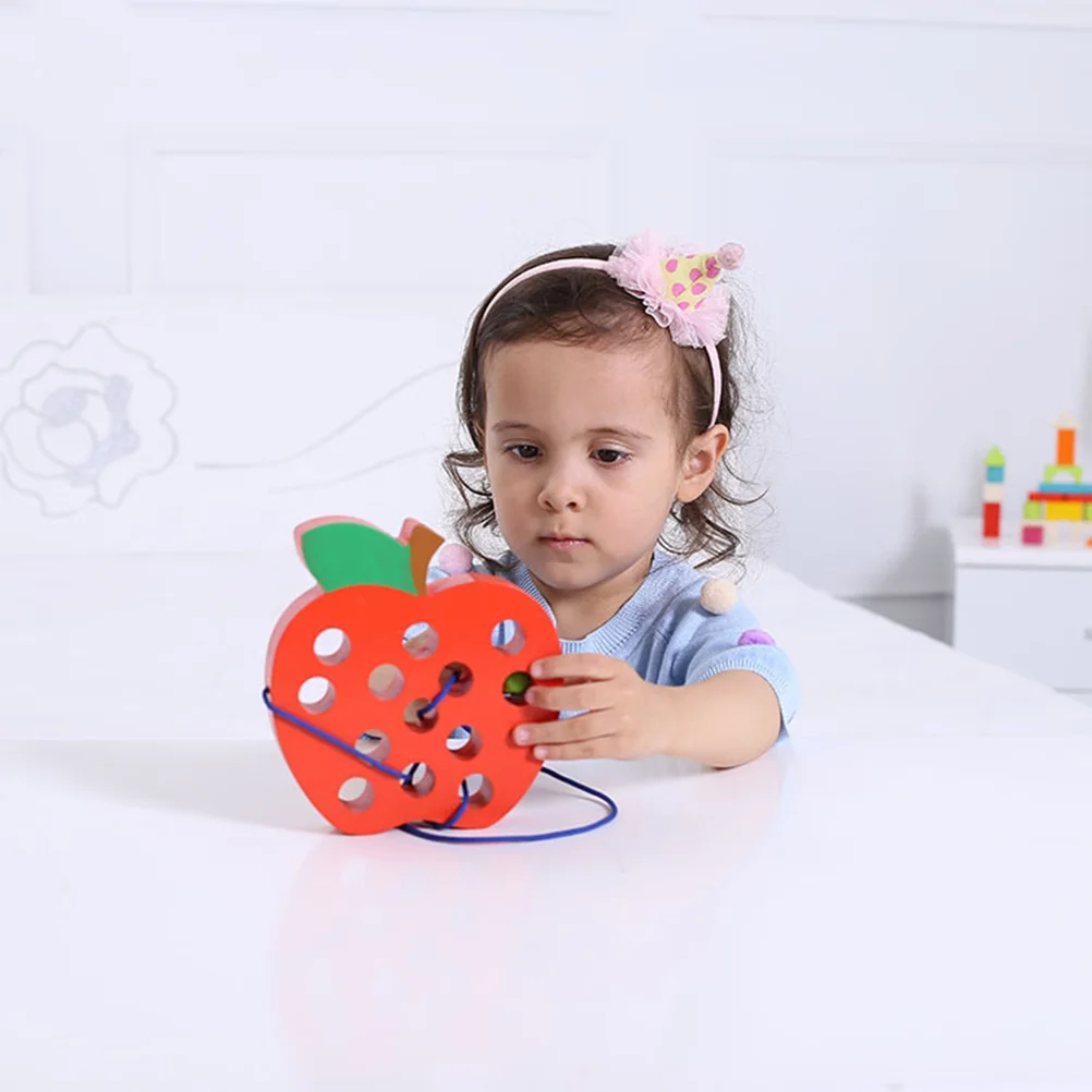 Детский Развивающий пазл-игрушка Яблоко с нитью | Игрушки и хобби