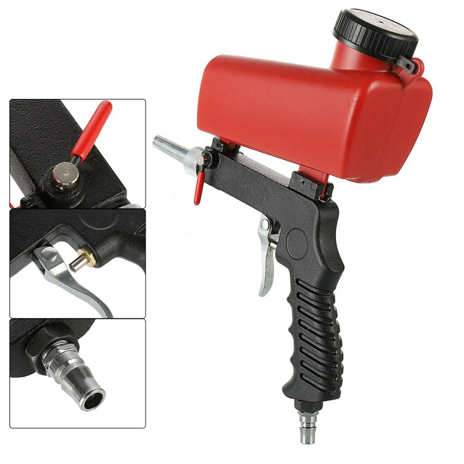 Ручная пескоструйная машина из АБС-пластика 1/4 дюйма 90 фунтов на квадратный дюйм