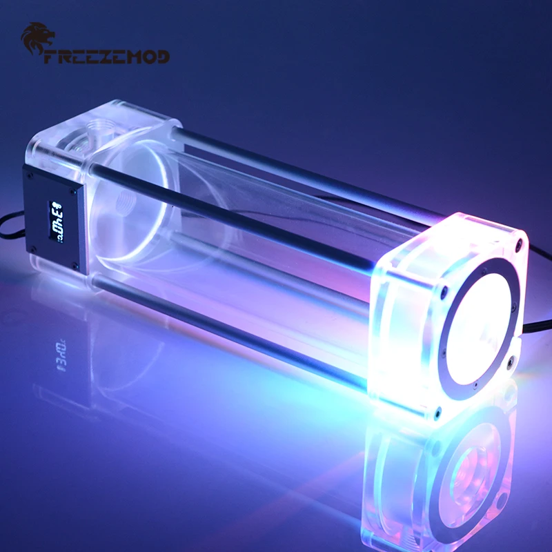 Морозильник квадратный акриловый резервуар для воды 2020 ЖК дисплей температуры