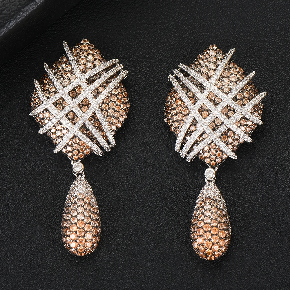 Супер горячие новые модные подвески GODKI Jimbora Свадебные висячие серьги красочные