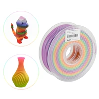1 75mm rainbow gradient multicolor pla filament 1kg plastic 3d filament materials for diy 3d printer fdm and 3d printing pen