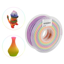 1.75mm Rainbow Gradient Multicolor PLA Filament 1KG Plastic 3D Filament Materials For DIY 3D Printer FDM And 3D Printing Pen