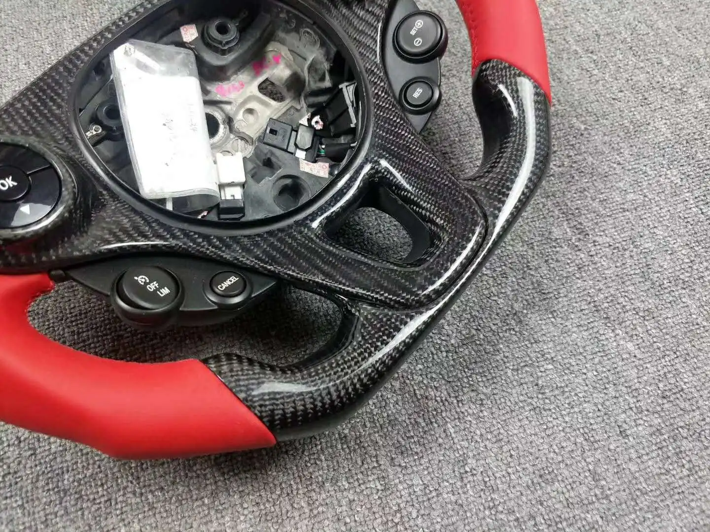 Спортивное Рулевое колесо из углеродного волокна под заказ алькантара кожаная