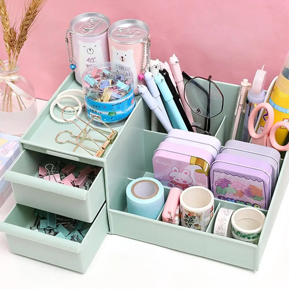 

Creative Multi-function Penholder Cute Desktop Debris Dropshipping Box Case Pen Wholesale Storage Organizer Drawer Desk M3W6
