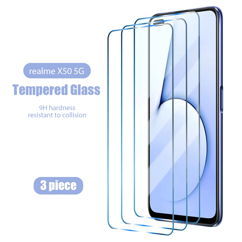 1/2/3 шт закаленное Стекло для Realme C11 X50 Pro 5G X3 Безопасность Narzo 10A 10 против царапин