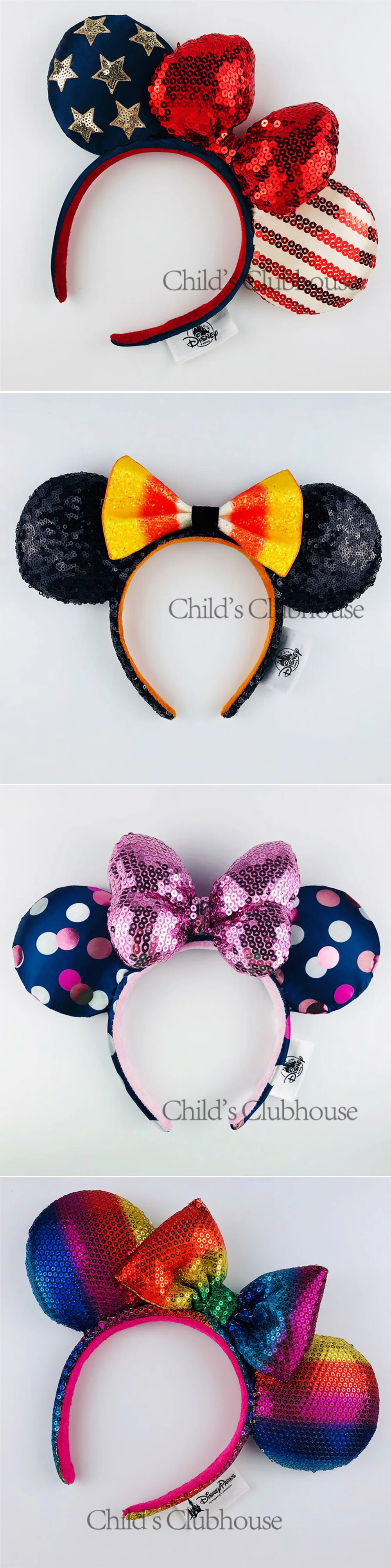 Disney Up Микки аксессуары для ушей мультфильм головной убор аксессуары для волос плюшевая кавайная игрушка подарок на день рождения для девочек повязка на голову игрушки