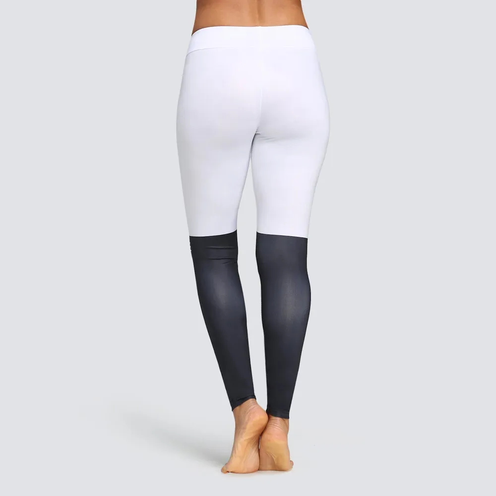 Женские спортивные Леггинсы со средней талией с рисунком кота цветные