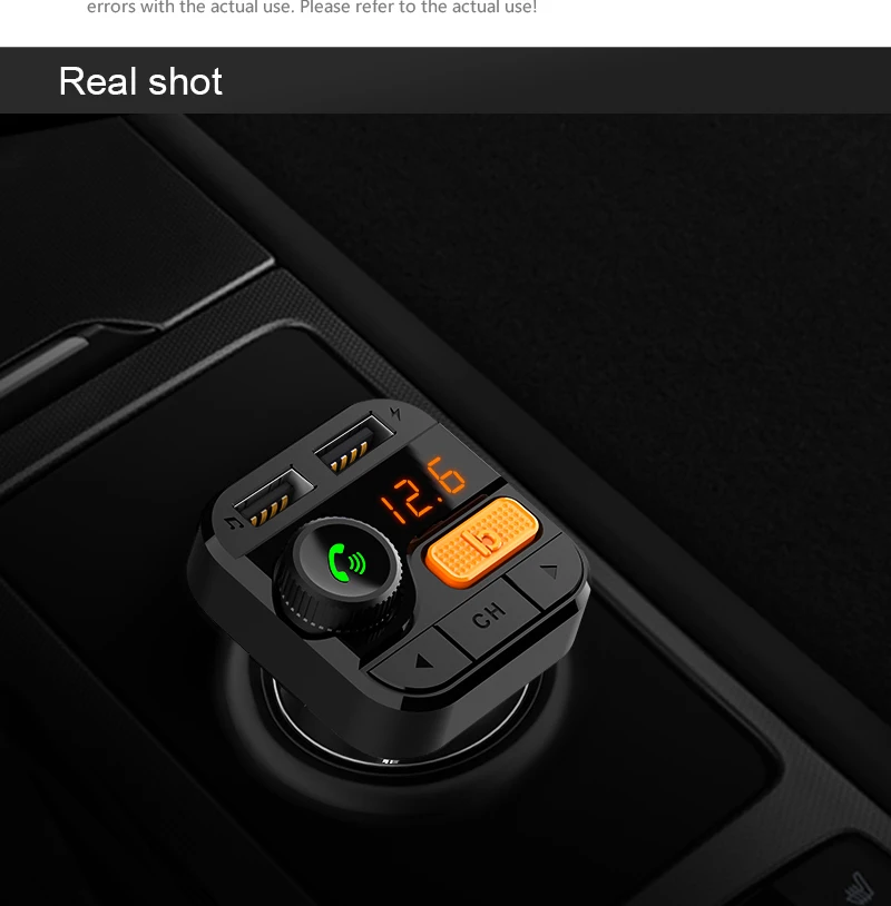 BT82D Bluetooth V5.0 автомобильный комплект MP3-плеер fm-радио Bluetooth Handsfree автомобильный комплект беспроводной fm-передатчик модулятор с USB зарядкой