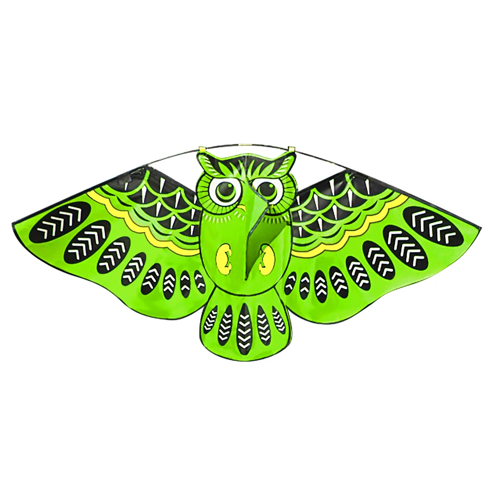 Новый Красочный легкий Летающий змей 43x20 дюймов с мультяшной совой 50 м линией