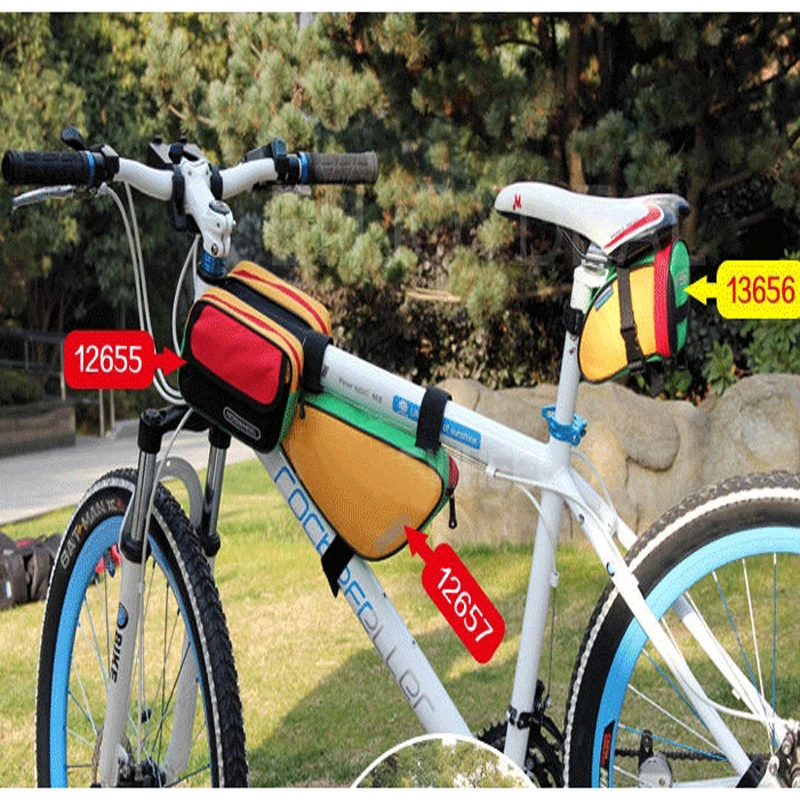 

Outdoor Sports Bicycle Bag Saddle Sports Pouch Waterproof 600D 600D PVC Storage Bag Bicycle Bags For Camping Hiking Climbing